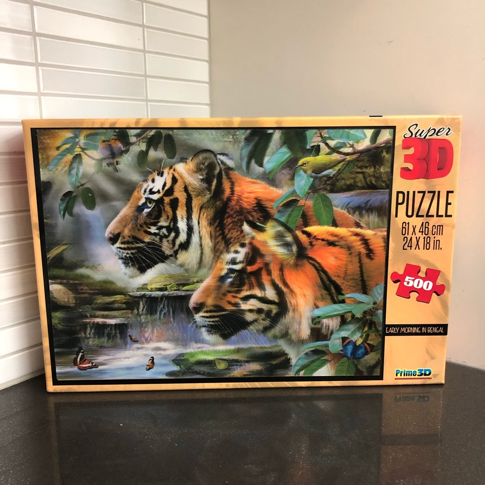 Primo 3D Tiger Puzzle - 500 Pieces